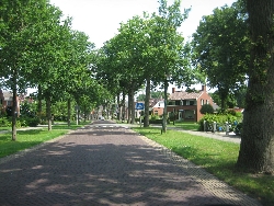 het dorp Sellingen (5 km.)